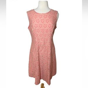 Tommy Hilfiger Pink Floral Lace Dress-NWT Size 14